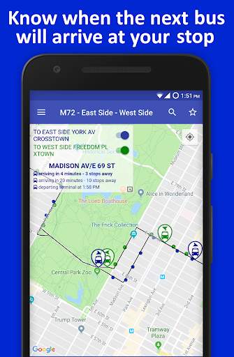 NYC Live Bus Tracker & Map screenshot 3
