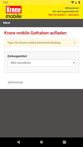 Krone mobile Tarif screenshot 4