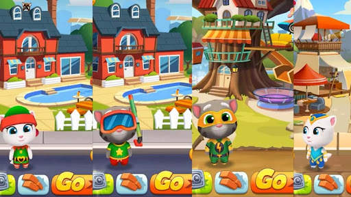 Tricks : Talking Tom Gold Run screenshot 1