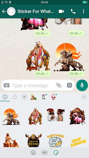 Shivaji Stickers For Whatsapp screenshot 3
