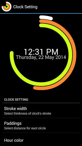 Circular Clock Live Wallpaper screenshot 2