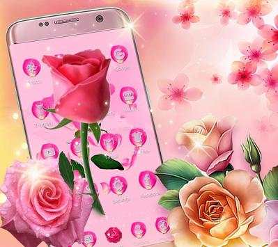 3D Animated Pink Rose Launcher Theme screenshot 14