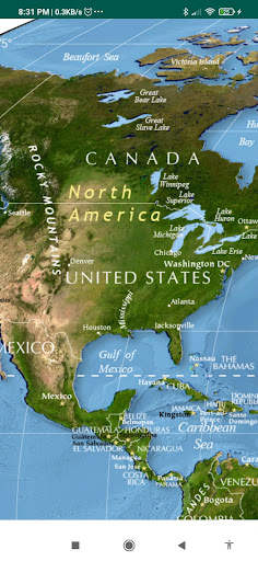 Physical World Map screenshot 1