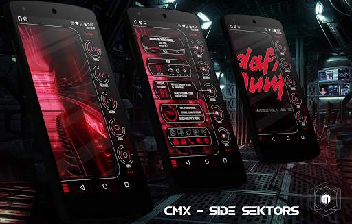 CMX - Side Sektors · KLWP Theme screenshot 1