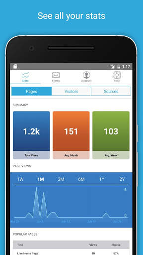 Webs - Create a Free Website screenshot 2