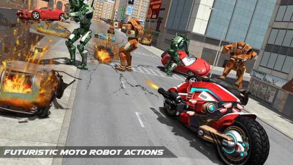 Moto Robot Trasformare Gioco screenshot 11