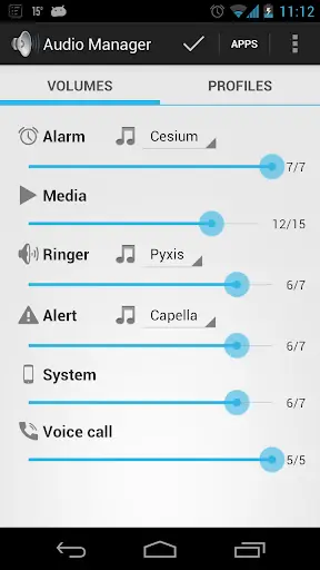 AUDIO MANAGER screenshot 1