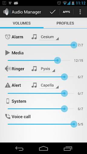 AUDIO MANAGER screenshot 1