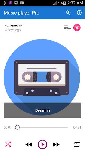 Music Audio player Pro screenshot 1