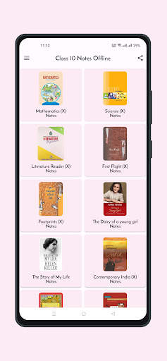 Class 10 Notes Offline скриншот 1