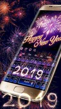 Happy New Year 2019 Keyboard screenshot 1