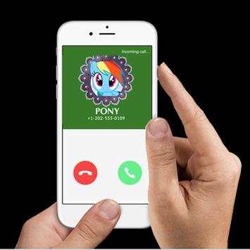 Fake Call From Pony : The little Unicorn screenshot 1