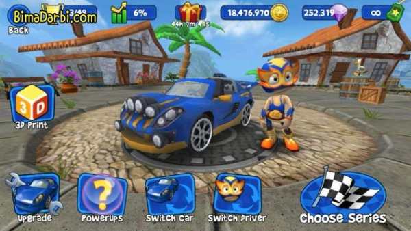 Game Beach Buggy Racing Lock Screen HD Wallpapers 3 تصوير الشاشة