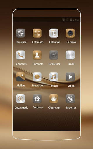 Theme for P8 & P10 Gold Wallpa screenshot 2
