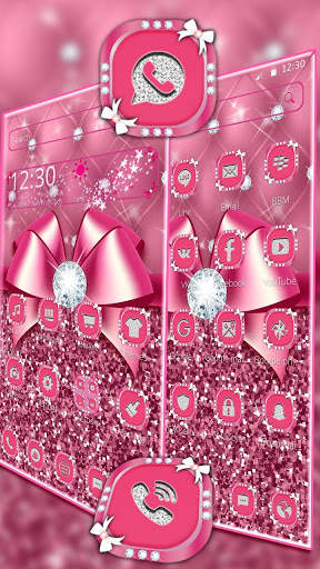 Luxury Pink Bowknot Theme screenshot 3