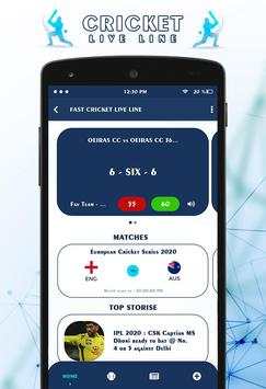 Fast Cricket Live Line screenshot 2