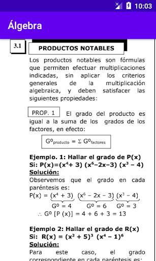 Álgebra Preuniversitario screenshot 4
