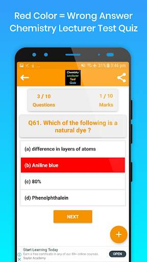 Chemistry Lecturer Test Quiz screenshot 5