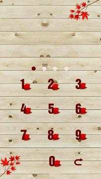 Green Applock Theme Maple Leaf screenshot 2