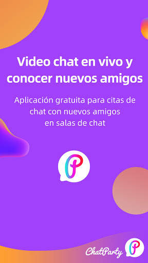 Chatparty-  Video chat en vivo y conocer amigos screenshot 1