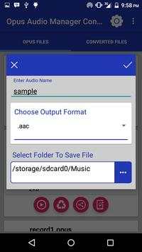 Opus Audio Manager And Converter 2 تصوير الشاشة