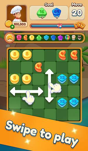 Cake Crush: Merge 2048 Puzzle Match Sugar Friends screenshot 12