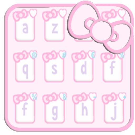 Cute baby Kitty pink keyboard 10001009