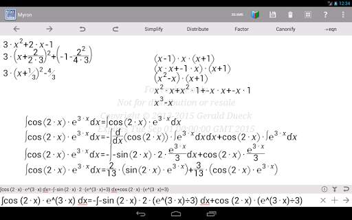 Myron Lite Algebra & Calculus screenshot 10