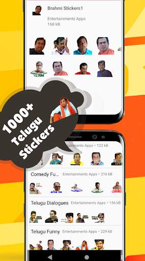 Telugu Movie Stickers for Whatsapp - WAStickerApps screenshot 2