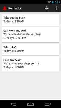 Reminder screenshot 1