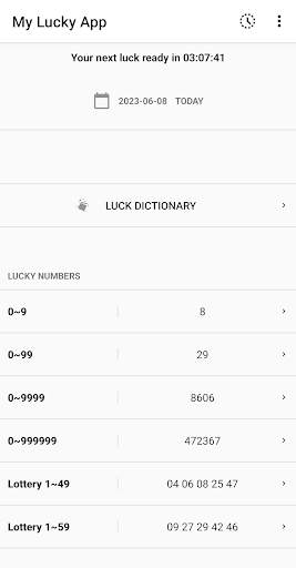 My Lucky App screenshot 2