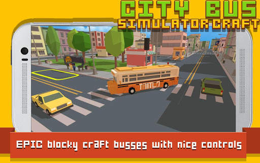 City Bus Simulator Craft screenshot 2