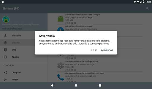 Administrador de aplicaciones del sistema screenshot 13