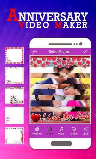 Anniversary Video Maker with Song & Music screenshot 3