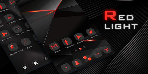 Red Light 3D Launcher Theme screenshot 5