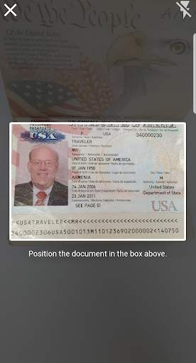 Xavier MRZ Scanner Demo App screenshot 2