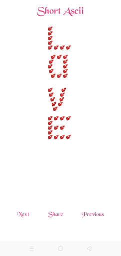 Heart ASCII: ASCII emojis and love art free 4 all. screenshot 1