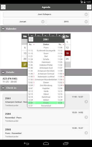 NMBS Agenda 5 تصوير الشاشة