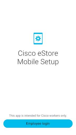 Cisco eStore Mobile Setup screenshot 1