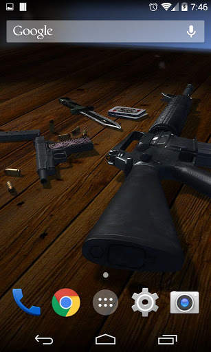 3D Guns Live Wallpaper Free screenshot 1
