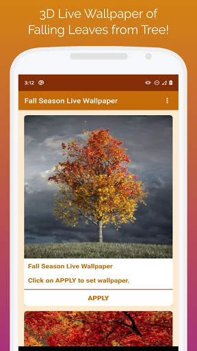🍁🍁Fall Season 3D Live Wallpaper🍂🍂 screenshot 1