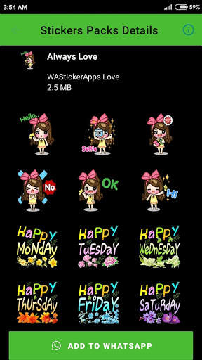 WAStickerApps Love Stickers For ❤️WhatsApp😍 screenshot 1