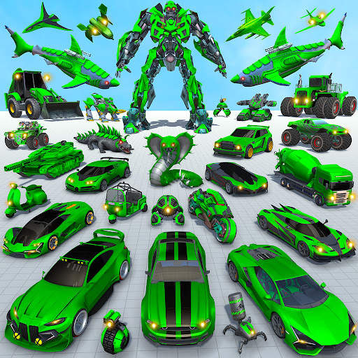 Shark Robot Car Game 3d screenshot 1