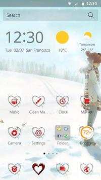 Love in Winter Theme screenshot 2