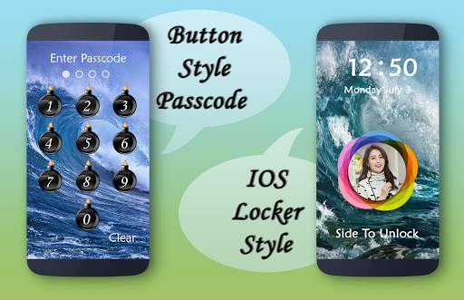 Water Wave Lock Screen screenshot 1