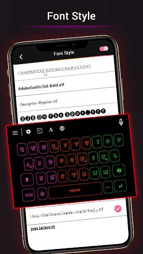 Neon LED Light Keyboard स्क्रीनशॉट 4
