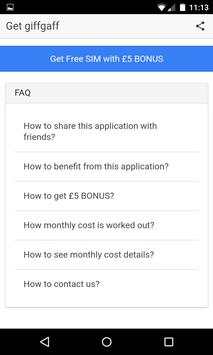 Free giffgaff SIM  price check screenshot 2