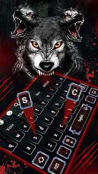 Scary Wolf Keyboard Theme screenshot 2