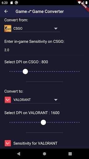 AimSense: Mouse Sensitivity Converter for PC Games screenshot 10