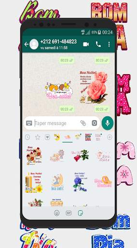 Figurinhas de Bom Dia e Boa Noite- WAStickerApps screenshot 11